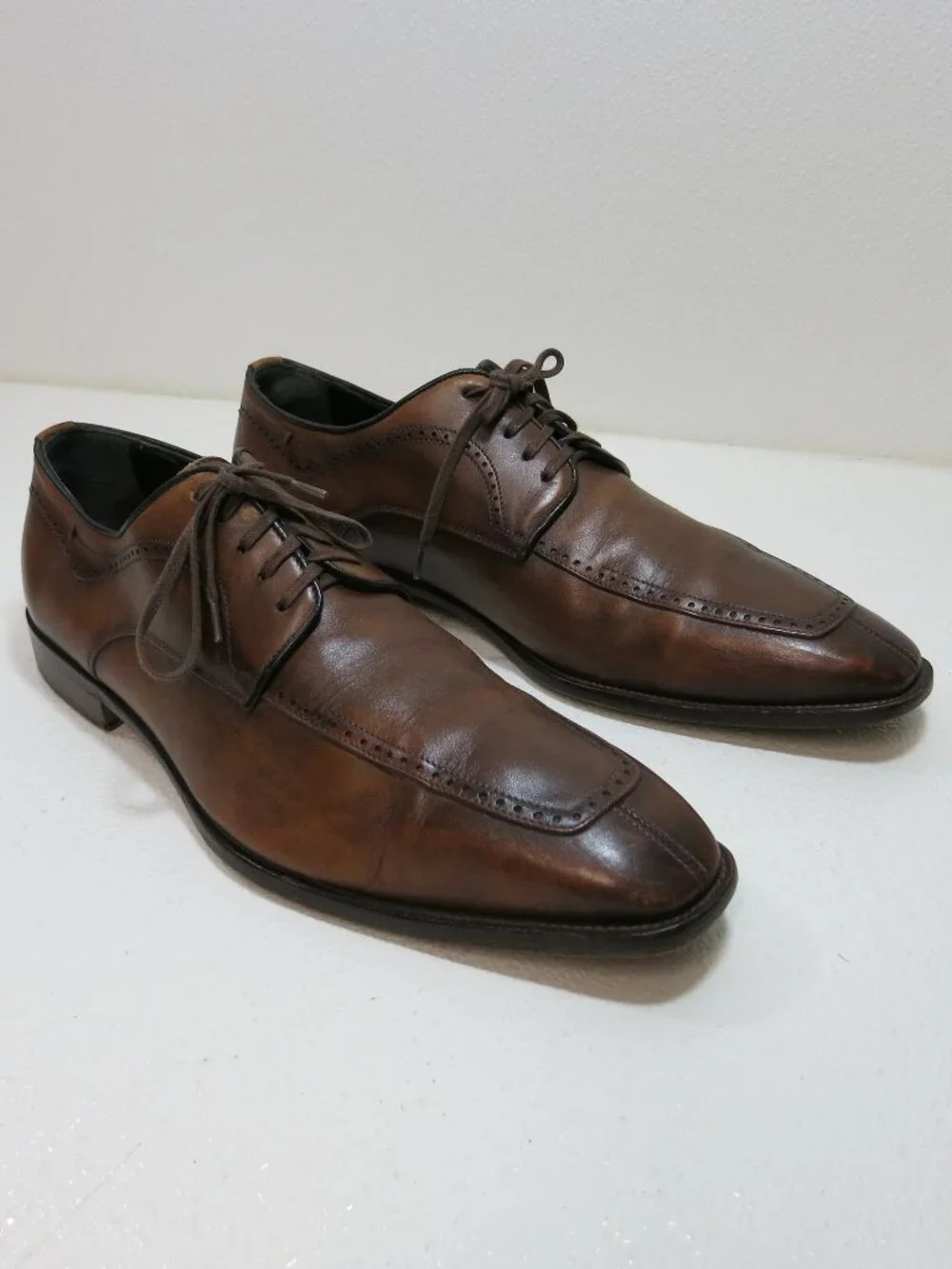 Johnston & Murphy Brogue Leather Dress Split Toe Men's Dress Footwear Sz 11.5 M